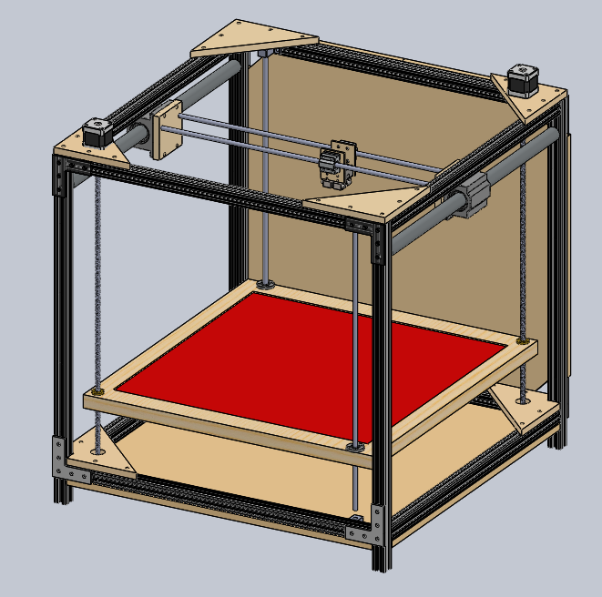 3D Printer Design Change YAxis Linear Motion Shafts The Ballistic